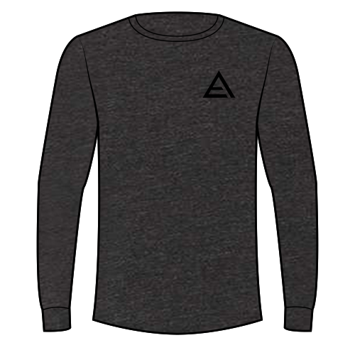 Jerzees Dri-Power Active Adult Longsleeve Tee -- Black Heather