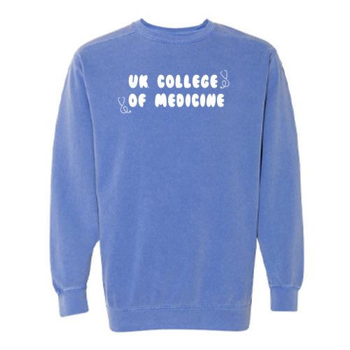 Comfort Colors Adult Crewneck Sweatshirt -- Flo Blue