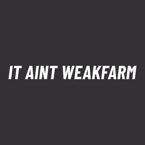 It Ain't WeakFarm -Heavy Blend Hooded Sweatshirt -- Black