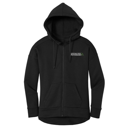 District Women's Perfect Weight Fleece Drop -- Jet Black