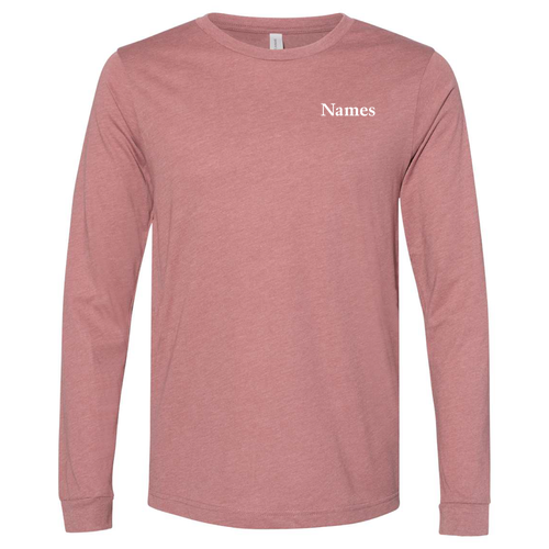 CO Bella+Canvas Unisex Heather Cvc Long Sleeve Tee- Heathers -- Heather Mauve