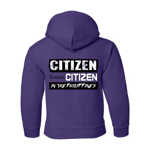 Youth Hoodie Purple House Gildan