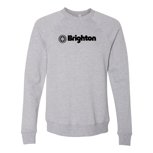 Brighton Logo 1 black Ink -- Crewneck Sweatshirt Athletic Heather