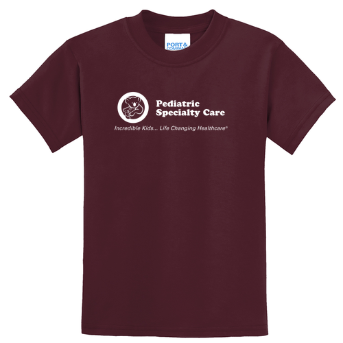 Port and Company 50/50 Blend Basic T-Shirt -- Athletic Maroon