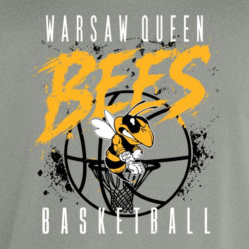 Queen Bees Sport Tek Long Sleeve Competitor -- Grey Concrete Heather
