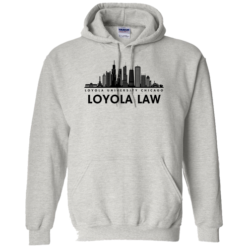 Chicago Skyline Hooded Sweatshirt -- Ash