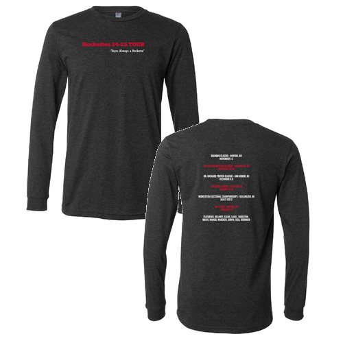 Mens/Unisex Bella Canvas Soft Fitted CVC Long Sleeve Tee -- Dark Grey Heather