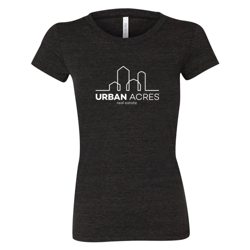 Bella Canvas Ladies' Triblend Short-Sleeve T-Shirt -- Charcoal Black Triblend
