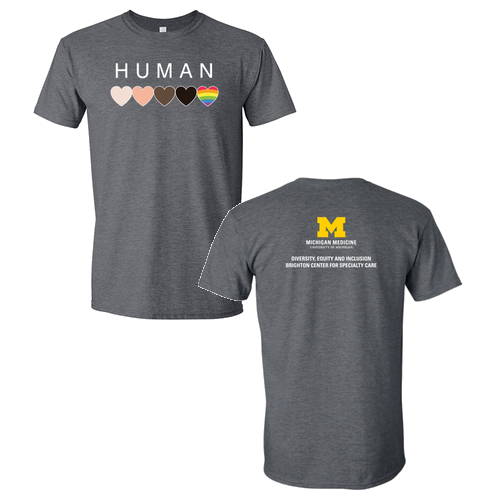 Mens/Unisex Gildan SoftStyle Fitted T-Shirt -- Dark Heather, BCSC Logo