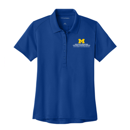 Ladies Port Authority Wearever Performance Pique Polo -- True Royal, $28
