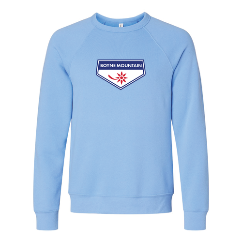 Boyne Mountain Logo 1 Full color -- Crewneck Sweatshirt Carolina Blue