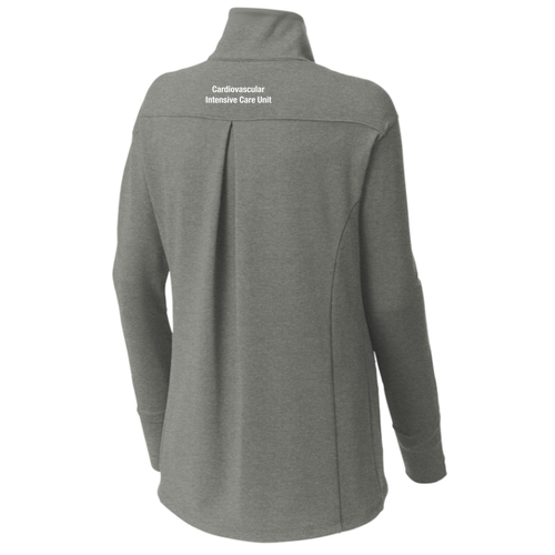 Sport-Tek Ladies Sport-Wick Flex Fleece Full-Zip -- Light Grey Heather