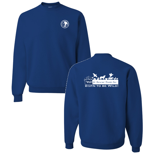 Jerzees 8 Oz. 50/50 Nublend Fleece Crew -- Royal