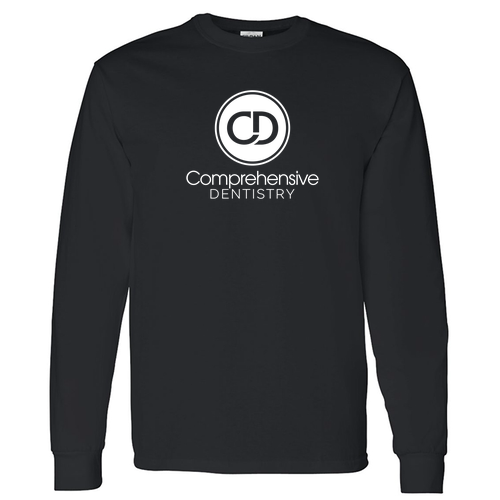 Gildan Heavy Cotton Longsleeve Basic T-Shirt -- Black