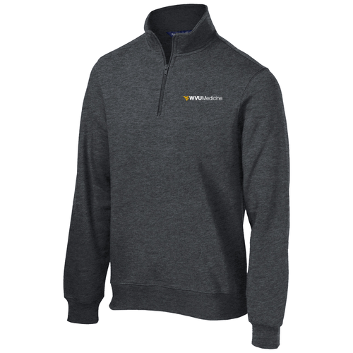 Sport Tek Quarter Zip Sweatshirt -- Graphite Heather