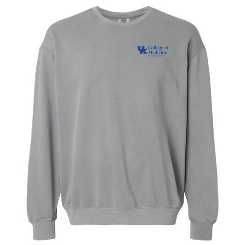 Comfort Colors Lightweight Adult Ringspun Crewneck Sweatshirt -- Grey