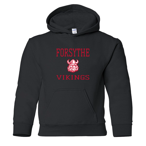 Youth Gildan Heavy Blend Hooded Sweatshirt -- Black