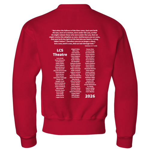 Jerzees Youth 8 oz 50/50 Nublend Fleece Crew -- True Red