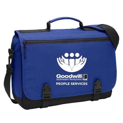 Port Authority Messenger Briefcase -- Twilight Blue