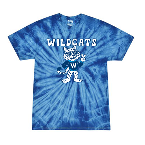 Colortone Youth Multi-Color Tie-Dyed T-Shirt -- Spider Royal