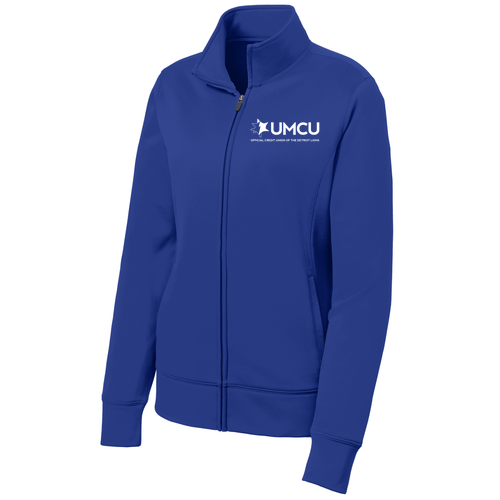 Sport Tek Ladies Sport Wick Fleece Full Zip Jacket -- True Royal