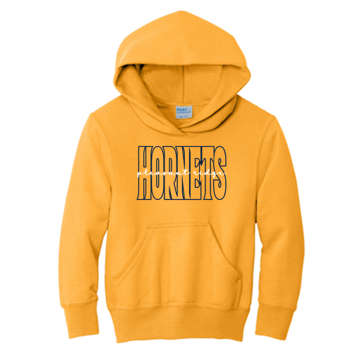 Youth Port and Company Pullover Hooded Sweatshirt -- Gold