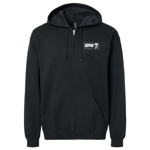Gildan Midweight Fleece Adult Full Zip Hooded Sweatshirt -- Black