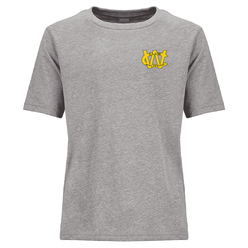 Youth Next Level Soft Fitted CVC Tee -- Dark Heather Grey