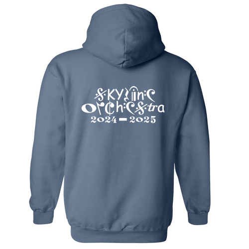 Gildan Heavy Blend Hooded Sweatshirt -- Indigo Blue