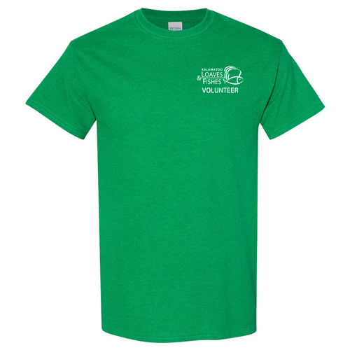 KLF Volunteer Gildan Heavy Cotton Basic T-Shirt -- Antique Irish Green