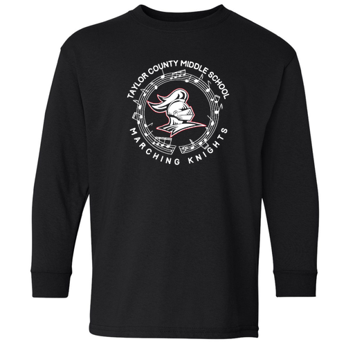 Youth Gildan Heavy Cotton Longsleeve -- Black
