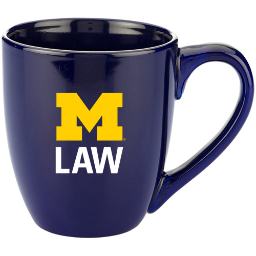 Prime Line 15 oz. Bistro Style Ceramic Mug -- Blue-Cobalt
