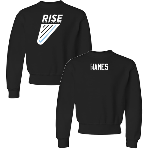 YOUTH Jerzees Fleece Crewneck Sweatshirt -- Black