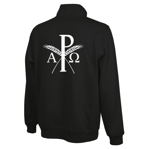 Charles River Crosswind Quarter Zip Sweatshirt -- Black