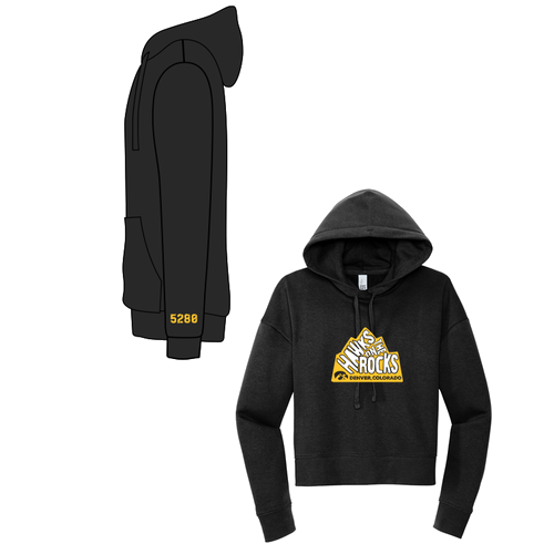 District Women's V.I.T. Fleece Hoodie -- Black