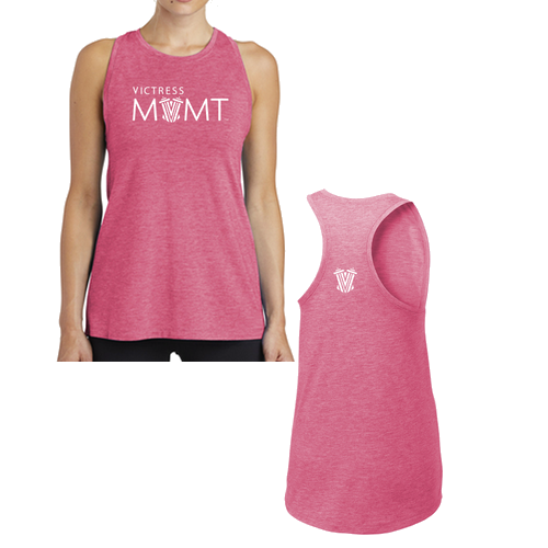 Victress MVMT Triblend Tank -- Pink Raspberry Heather