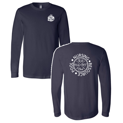 Bella Canvas Soft Fitted Jersey Longsleeve Tee -- Navy
