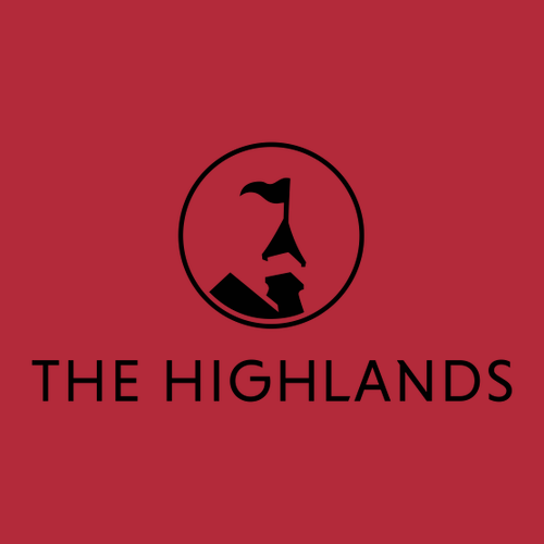 The Highlands Logo 1 Black Ink -- Long Sleeve Red