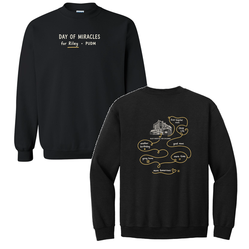 Gildan Heavy Blend Crew Neck Sweatshirt -- Black