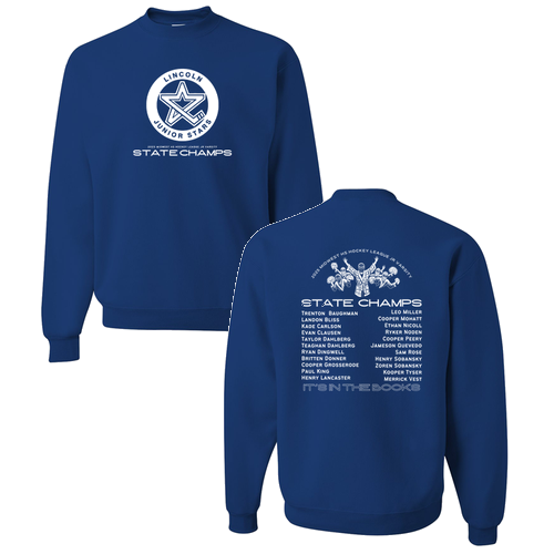 Jerzees 8 Oz., 50/50 Nublend Fleece Crew -- Royal