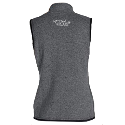 Charles River Womens Pacific Heathered Vest -- Charcoal Heather
