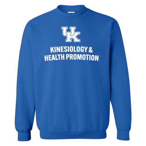 Gildan Crew Neck Sweatshirt Kinesiology & Health Promotion -- Royal