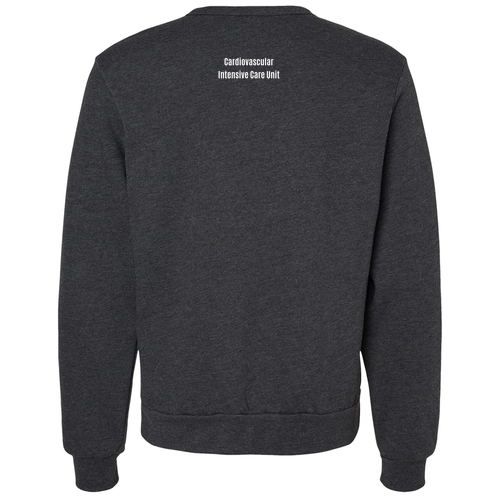 Bella+Canvas Sponge Fleece Classic Crewneck Sweatshirt -- Dark Grey Heather
