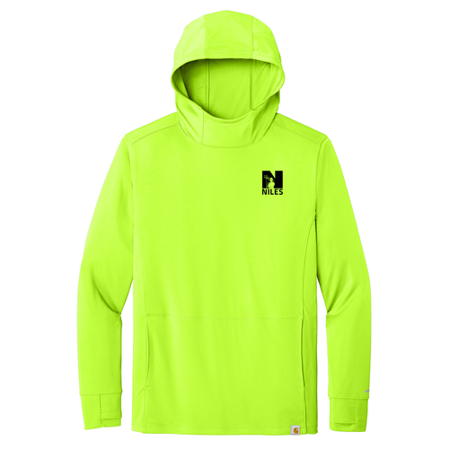 Carhartt Force® Sun Defender™ Long Sleeve Hooded T-Shirt -- Brite Lime, NPS, 14 Points