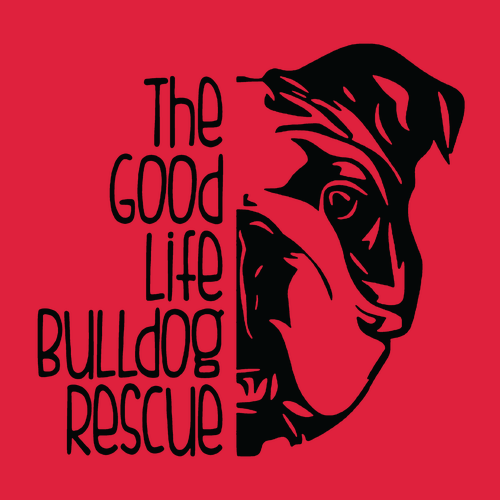 Good Life Bulldog Rescue Crewneck Sweater -- Red