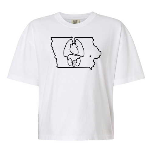 Comfort Colors Women's Garment-Dyed Heavyweight Boxy T-Shirt -- White