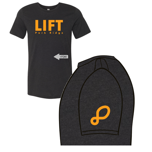 LIFT Park Ridge Tee-- Black Heather