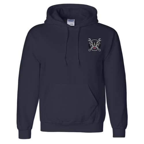 Gildan Adult Dryblend Adult Hooded Sweatshirt -- Navy (Emboridery)