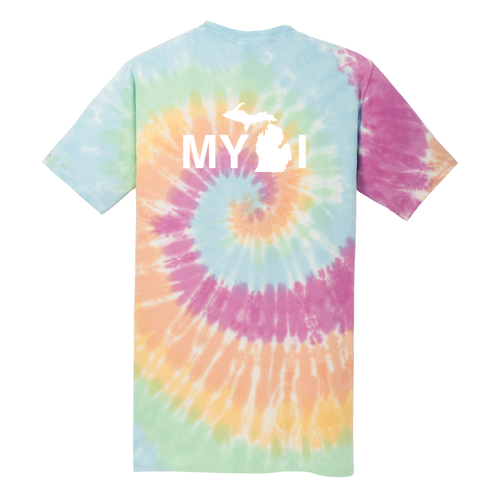 Port and Company Tie Dye Tee -- Pastel Rainbow