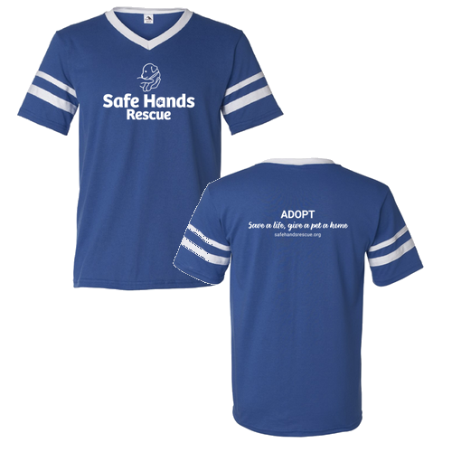 Augusta Two-Sleeve Stripe Jersey -- Royal / White